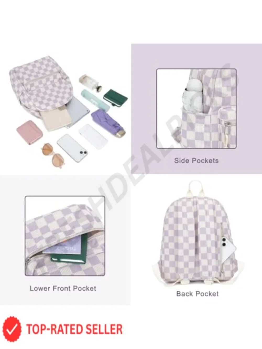 Corduroy Mini Backpack Purse Women Girls Casual Daypack Travel School Bag